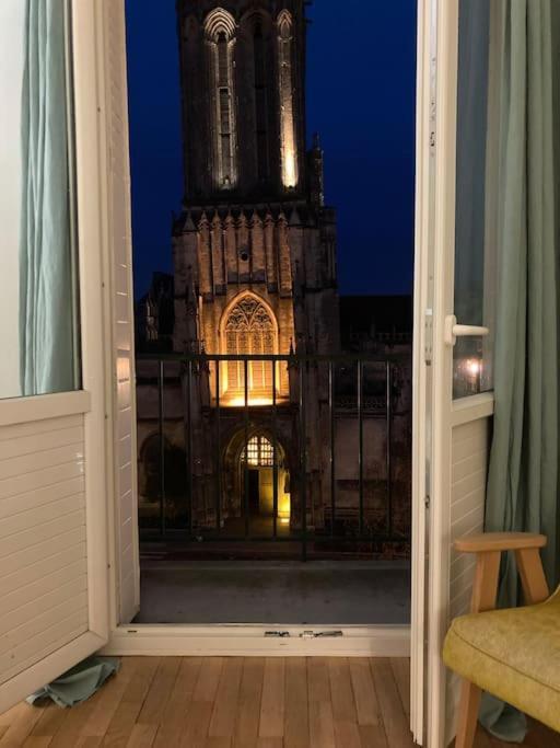 Appart 90M2 Lumineux, Centre, Vue Eglise Penchee カーン エクステリア 写真