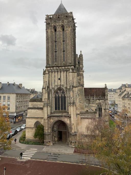 Appart 90M2 Lumineux, Centre, Vue Eglise Penchee カーン エクステリア 写真