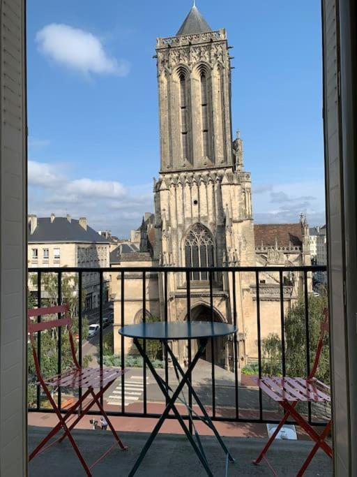 Appart 90M2 Lumineux, Centre, Vue Eglise Penchee カーン エクステリア 写真
